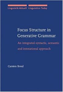 Focus Structure in Generative Grammar: An integrated syntactic, semantic and intonational approach