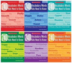 Scholastic 240 Vocabulary Words Kids Need to Know - Grades 1-6