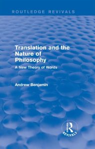 Translation and the Nature of Philosophy: A New Theory of Words