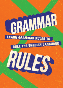 Speak Good English Movement Grammar Rules Book
