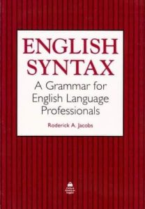 English Syntax: A Grammar For English Language Professionals