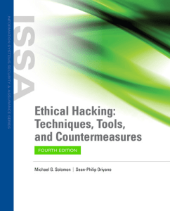 Ethical Hacking: Techniques, Tools, and Countermeasures, 4th Edition (2022)