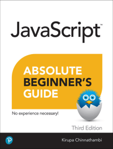 Javascript Absolute Beginner's Guide, Third Edition (2022)