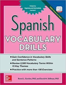 Spanish Vocabulary Drills Book
