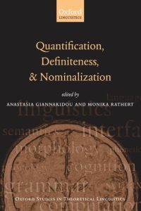 Quantification, definiteness, and nominalization
