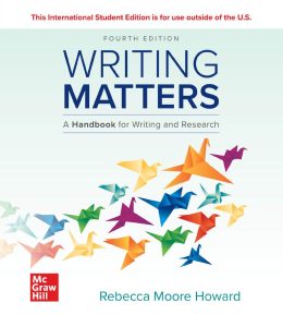 Writing Matters: A Handbook for Writing and Research, Fourth Edition