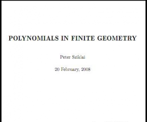 download: Polynomials in Finite Geometry (Draft)