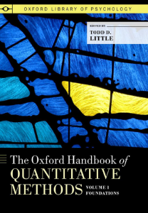 The Oxford Handbook of Quantitative Methods, Volume 1: Foundations
