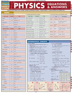 Physics Equations & Answers (Quick Study Academic)